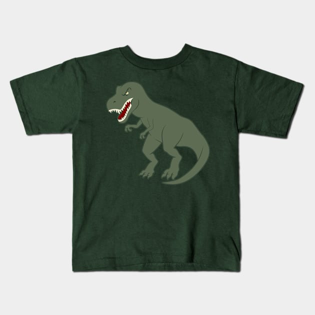 T Rex Kids T-Shirt by Rubtox